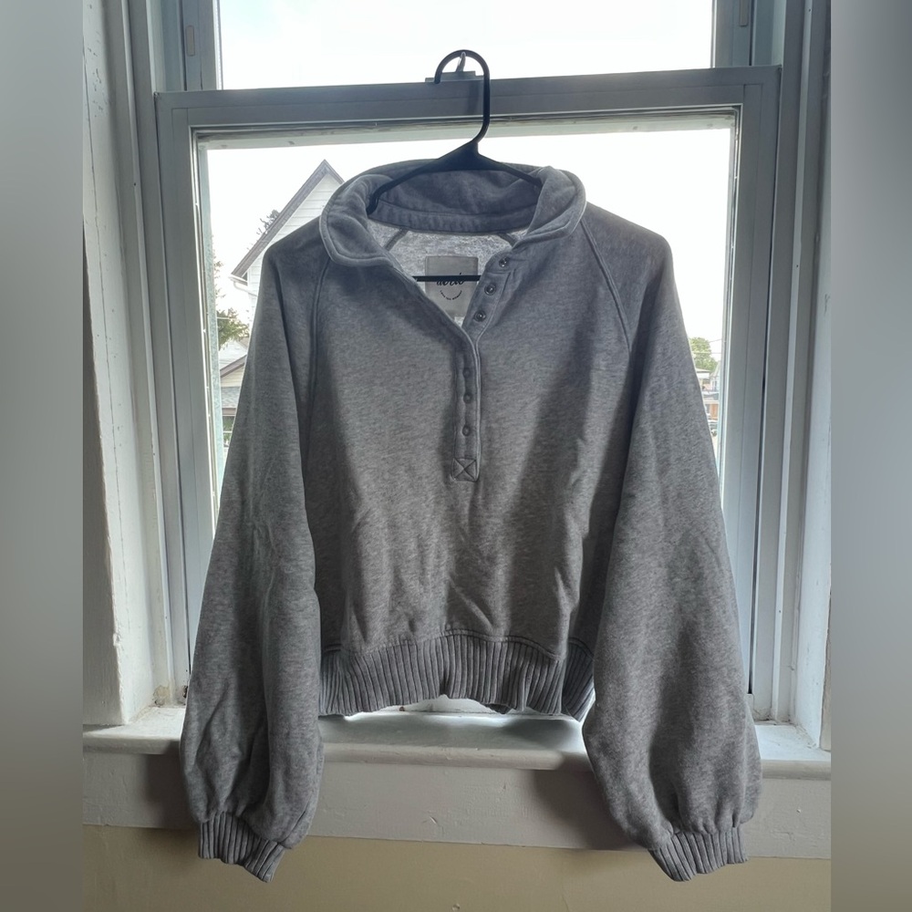 Aerie Gray Women's Hoodie Top